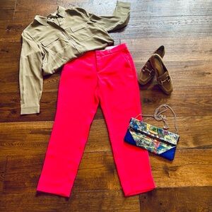 Banana Republic Bright Pink Avery Dress Pants